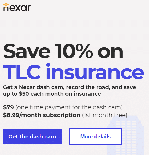 Nexar TLC Insurance